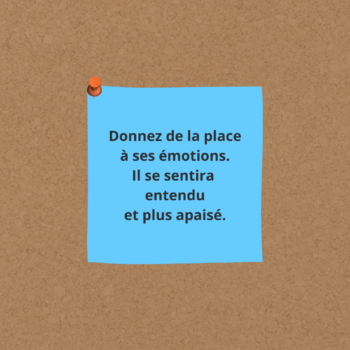 1émotion et apaisement